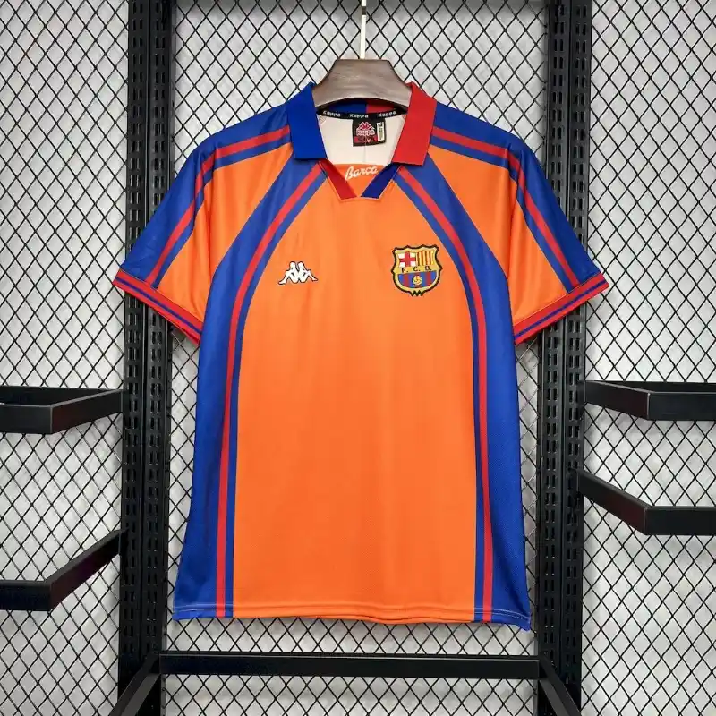 Retro 1998 Barcelona Soccer Jersey Away