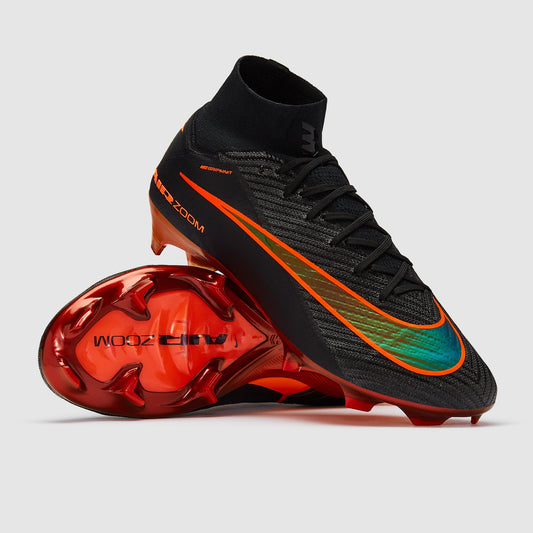 Nike Air Zoom Mercurial Superfly X Elite FG - Black/Hyper Crimson