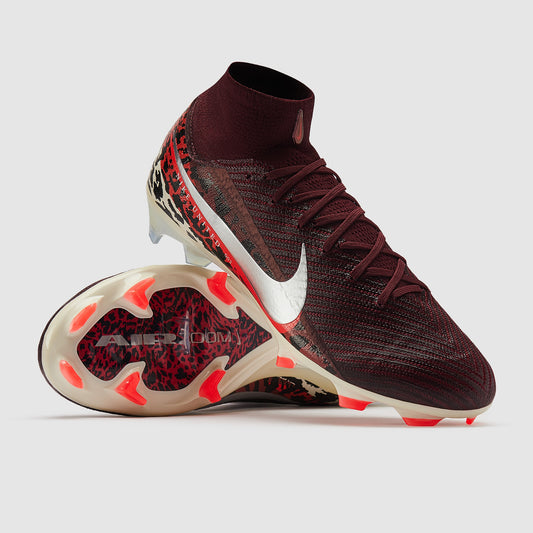 Nike Air Zoom Mercurial Superfly X Elite FG - Burgundy Crush/Mtlc Silver/Univ Red/Fossil