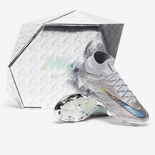 Nike Air Zoom Mercurial Superfly IX Elite XXV SE FG - Metallic Silver/Black/Wolf Grey