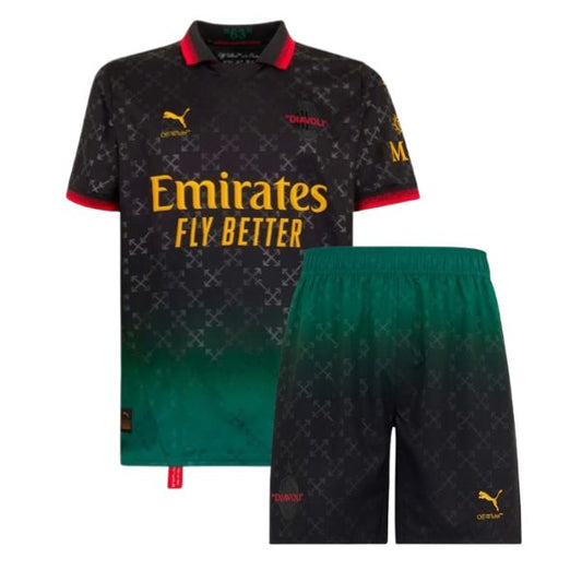 AC Milan X OW Black Kids