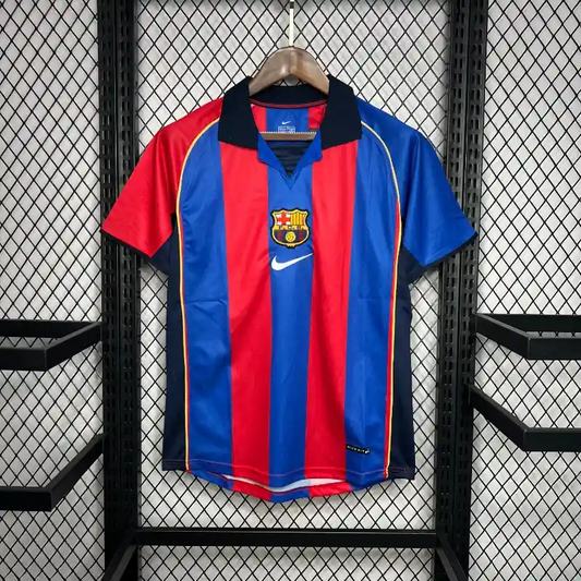 Retro 2004-05 Barcelona Soccer Jersey Home