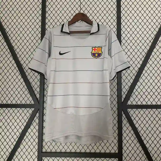 Retro 2003-04 Barcelona Soccer Jersey Away