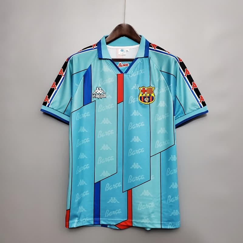 Retro 1996-97 Barcelona Soccer Jersey Away
