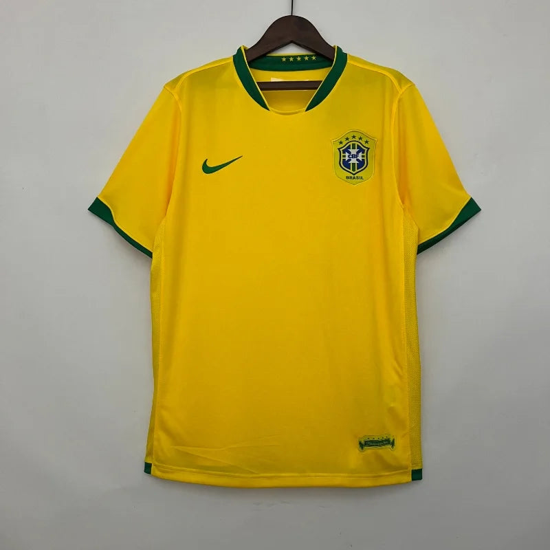 Retro 2006 Brazil Soccer Jersey Home